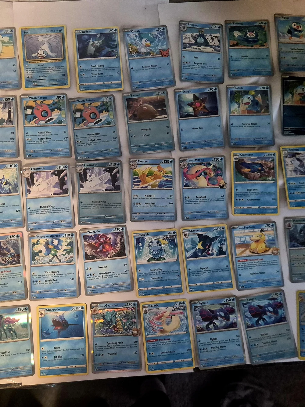 Pokemon Card Lot 65+ Water Type Bundle W/ Jumbo Ex, Holos, Vintage & Misty